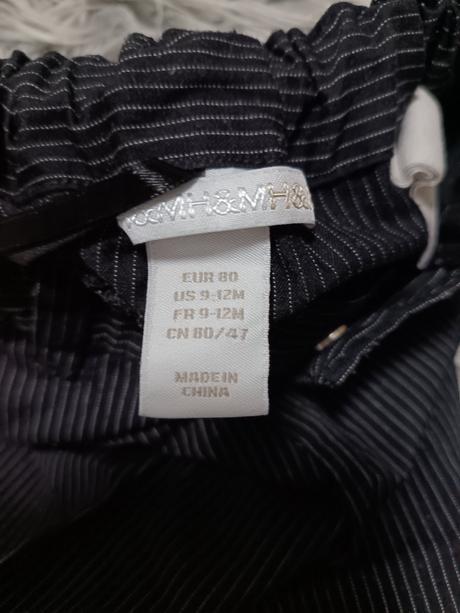 Elegantné nohavice, h&m,80