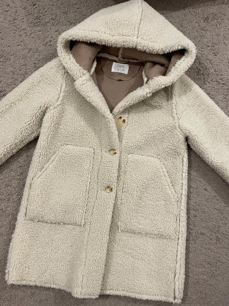 Kabát teddy, zara,140