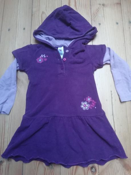 Šaty teplakove s kapucňou, baby club,86