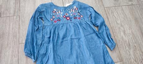 Riflové saty, h&m,122