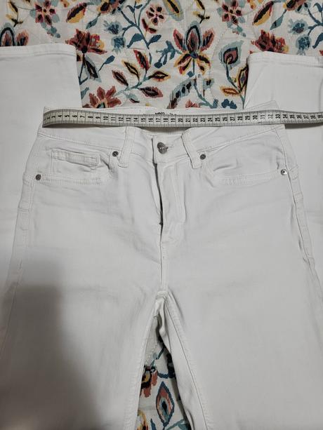 Biele skinny jeansy, mango,s