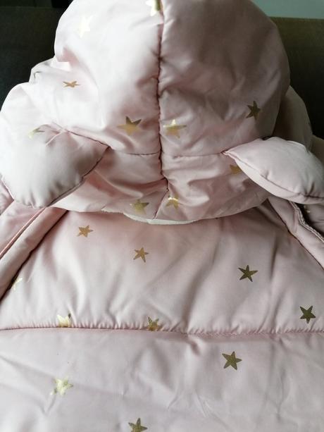 Ružový overal / fusak, h&m,62