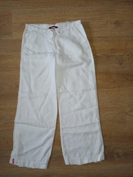 Plátené dievčenské nohavice, h&m,146