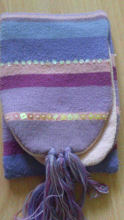 Šálik s flitríkami, kenvelo