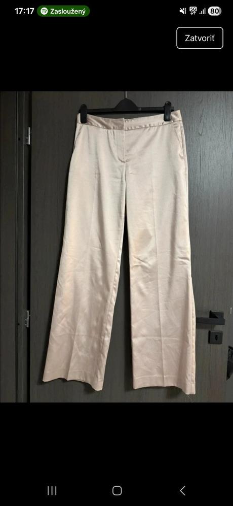 Saténové nohavice, zara,m