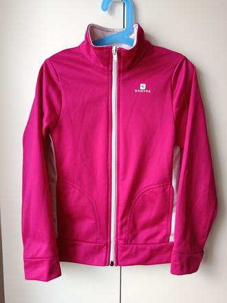Ružová mikina, decathlon,128