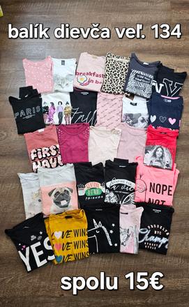 Tričká veľ.134, zara,134