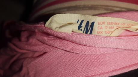 Dievčenské crop top tricko 140 a 158, h&m,158