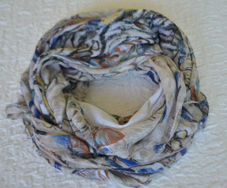 Dámsky vintage art scarf, 