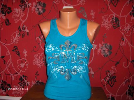 Modré tričko s aplikáciou, s