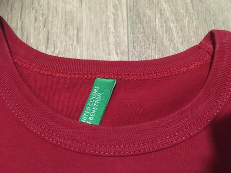 Kvalitné tričko s dlhým rukávom, zn. benetton, 4 r, benetton,110