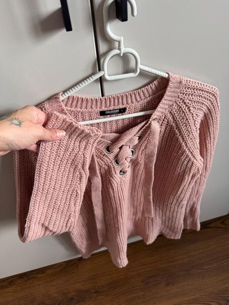 Ružový svetrík, s