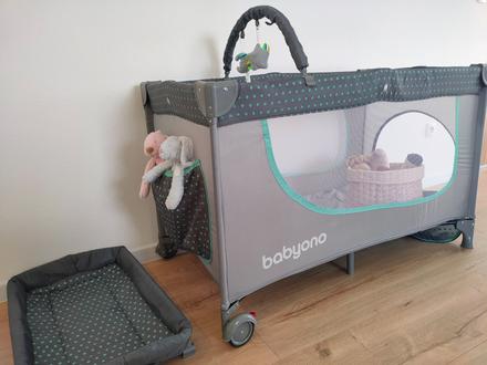 Babyono postieľka cestovná s doplnkami 2v1 mint a, šírka (cm): 60,dĺžka (cm): 120