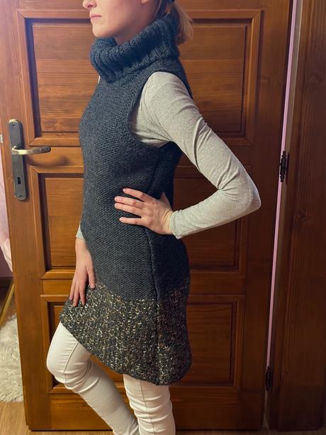 Pletené rolákové šaty, promod,s