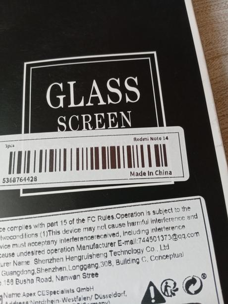 Ochranné sklo na mobil redmi note 14, 