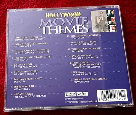Cd hollywood movie themes, 
