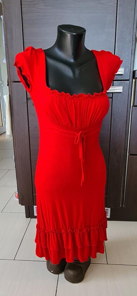 Sexi červené šaty, s