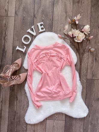 Pastelovo lososové tričko, s