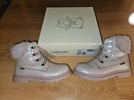 Celokožené teplé topánky, lasocki,30
