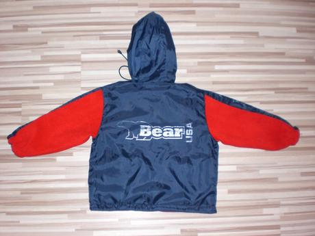 Obojstranná prechodná bunda-sveter bear, 116