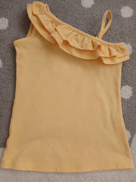 Krásne žlté tielko s nastaviteľým ramienkom, 104