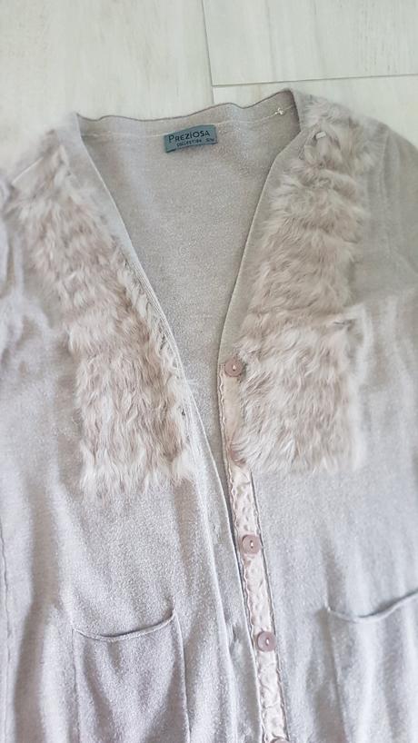 Sveter so zivou kozusinkou, m