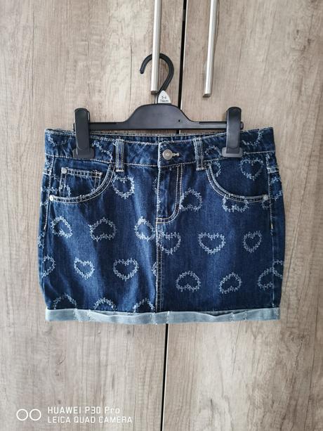 Dievčenská rifľová sukňa, benetton,164