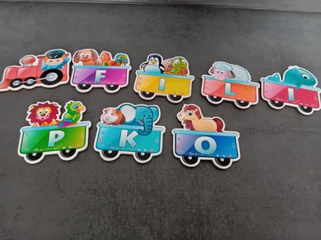 Filipko drevený nadpis vlak,