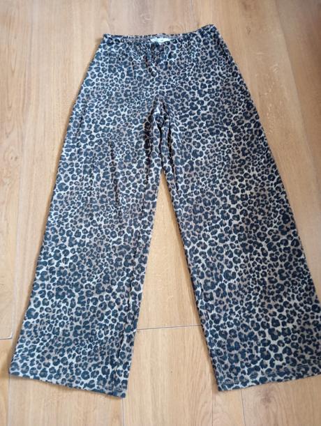 Leopard dlhé letné nohavice, h&m,152