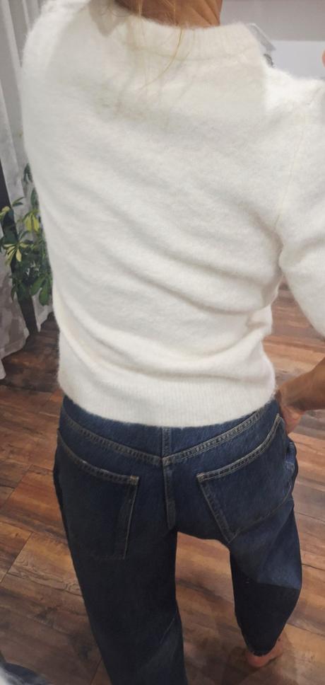 Chlpaty sveter s kratkym rukavom h&m, h&m,s
