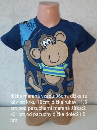 Chlapčenské tričko s opicou george (80-86), george,80