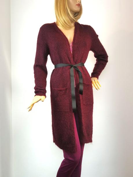 Sora - dlhý kardigán z mohéru, m