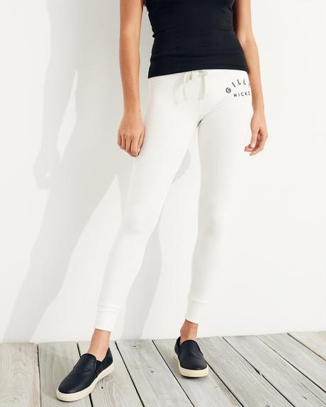 Biele skinny leggings gilly hicks vel.m, abercrombie&fitch,m