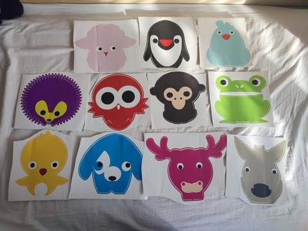 Nálepky na stenu zvieratká, 