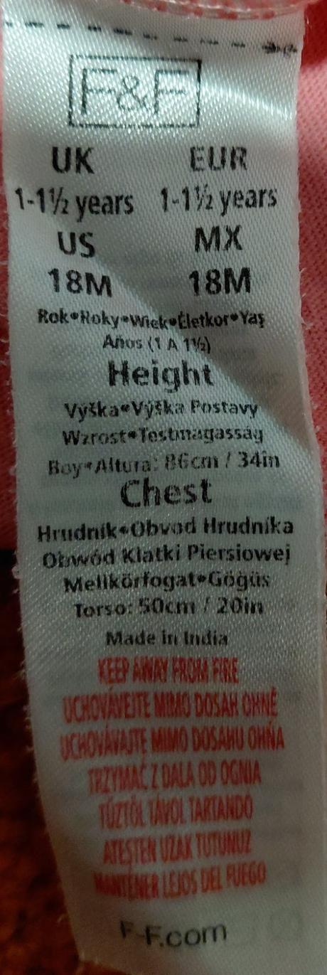 Tričko s krátkym rukávom f&f 86, f&f,86
