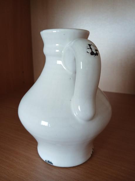 Keramický bucľatý vintage džbánik 13 cm, 
