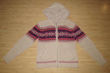 Sveter s kapucou, matalan,xl