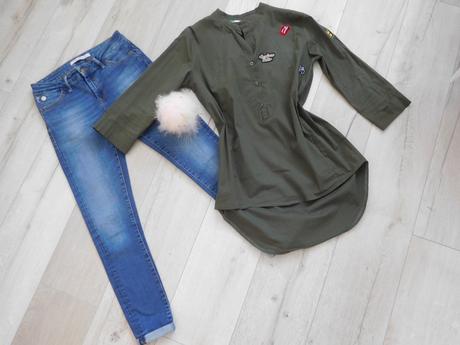 Dámska tmovo zelená košeľa s,, 38