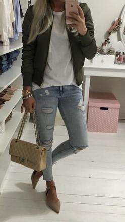 Hm zelena bombera, h&m,36