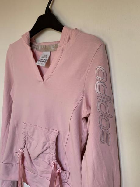 Adidas ružová mikina s kapucňou, adidas,s