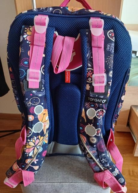 Školská taška zn.topgal + plastenka proti dažďu,