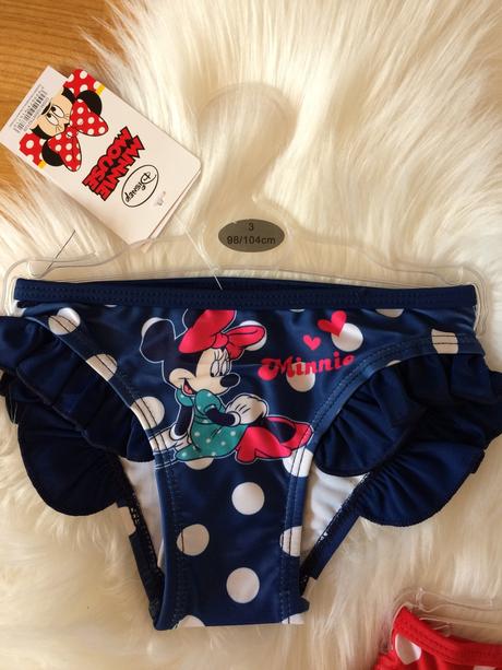 Dievčenské 1-dielne plavky minnie mouse., disney,116 / 122