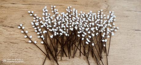 Bahniatka - 14 cm - biele,