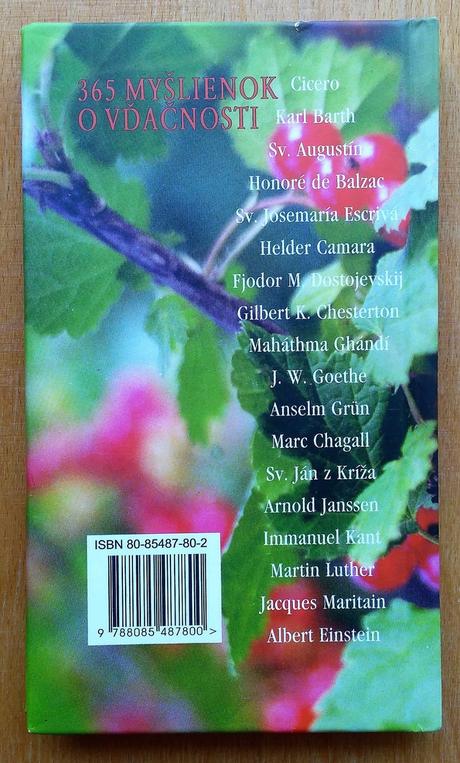 Pamäť srdca, 365 myšlienok o vďačnosti, 