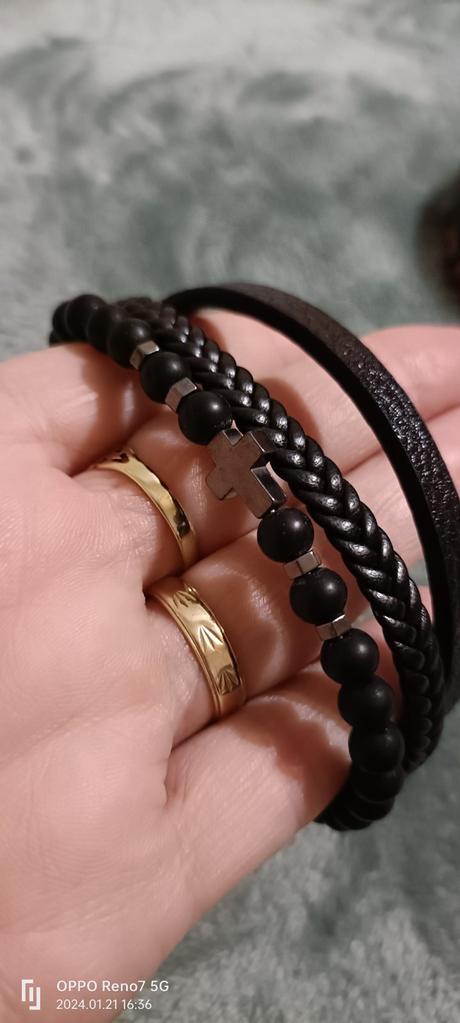 Pánsky kožený náramok, 