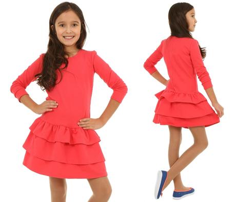 Dievčenské šaty /mix farieb, 116 - 158