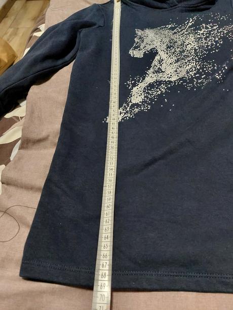 Mikinove šaty/ predlzena mikina-kôň 134/140, tcm,134