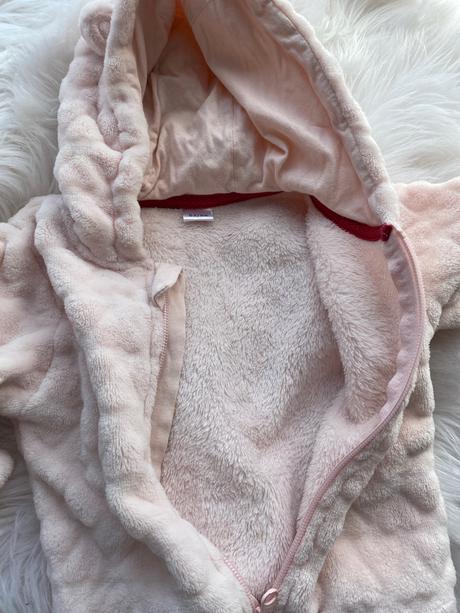 Flisová bunda so srdiečkami, lupilu,62