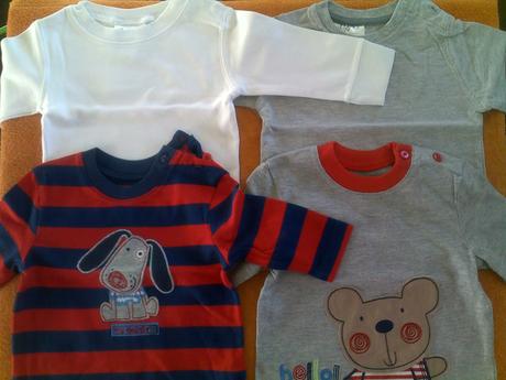 Nenosené tričká s dlhým rukávom - cena za 2 ks, f&f,68