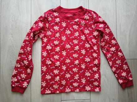 Vianočný vršok z pyžama perníček, xs